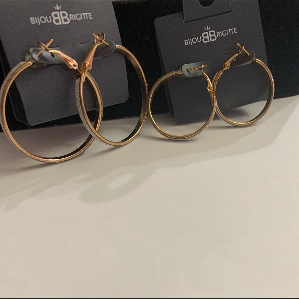 Hoop Dangle Circles Earrings Bijou Brigitte